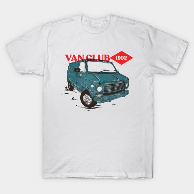 GMC Van Car T-Shirt by arkhamstudio